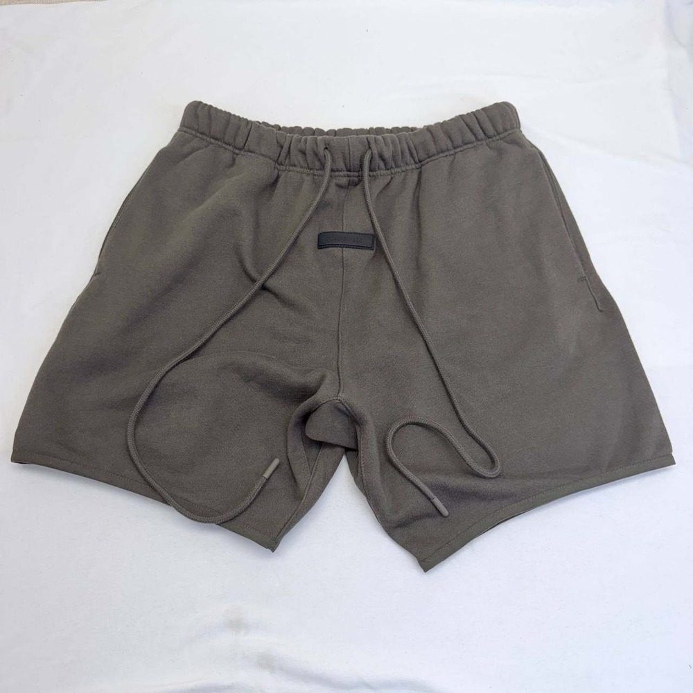 Fear of God Essentials Sweat Shorts Size S Charcoal Grey Fleece Drawstring Mens